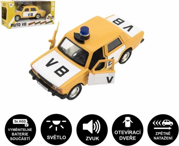 Auto della polizia VB con luce e suono
