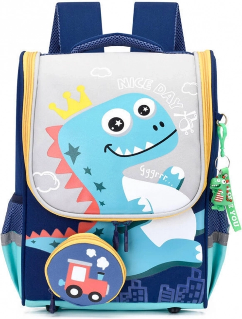 Zaino scolastico Dinozaur con sacchetto Locomotiva