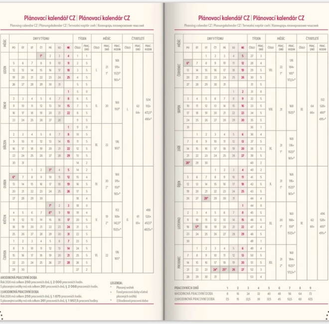 Agenda tascabile Rivoli 2026 azzurro chiaro