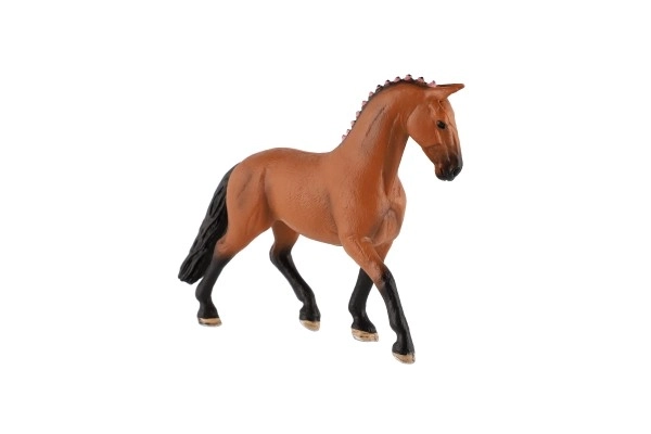 Cavallo marrone Zooted in plastica 13cm in sacchetto