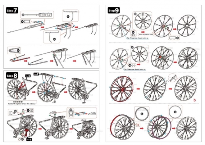 Puzzle 3D Bici di METAL EARTH ICONX