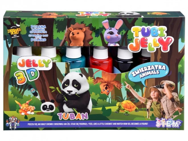 Set Tubi Jelly 6 Colori - Animaletti