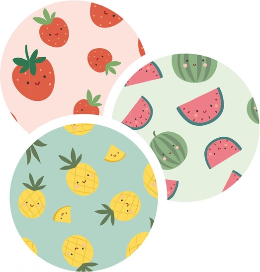 Vilac Set di 3 Valigette con Motivi di Frutta