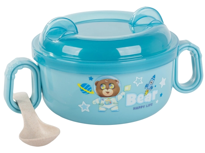 Set di stoviglie per alimenti per bambini con manico