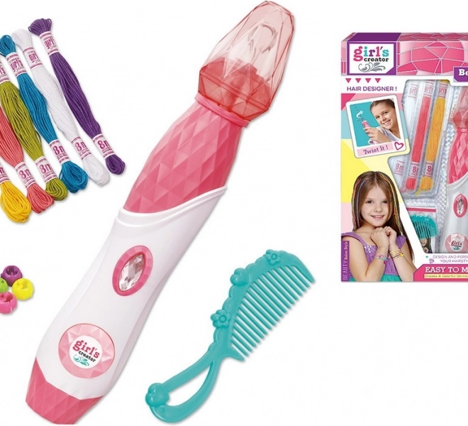 Set perline per capelli con accessori a batteria