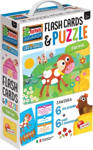 Lisciani puzzle educativi e carte Fattoria