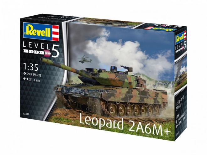 Modello di carro armato Leopard 2 A6M+ in scala 1/35