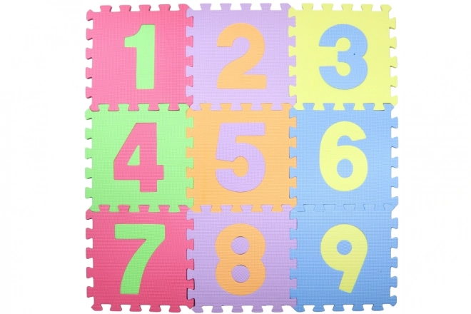 Puzzle in schiuma 9 pezzi numeri