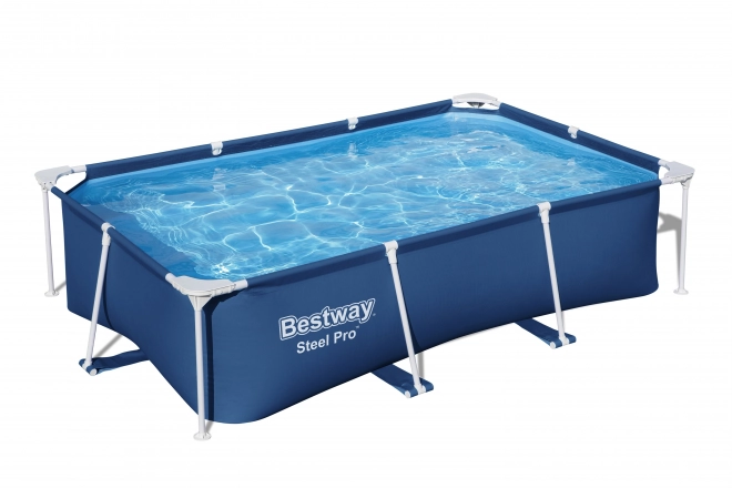 DeluxeJr Steel Pro Rack Pool 259x170x61 BESTWAY per giardino