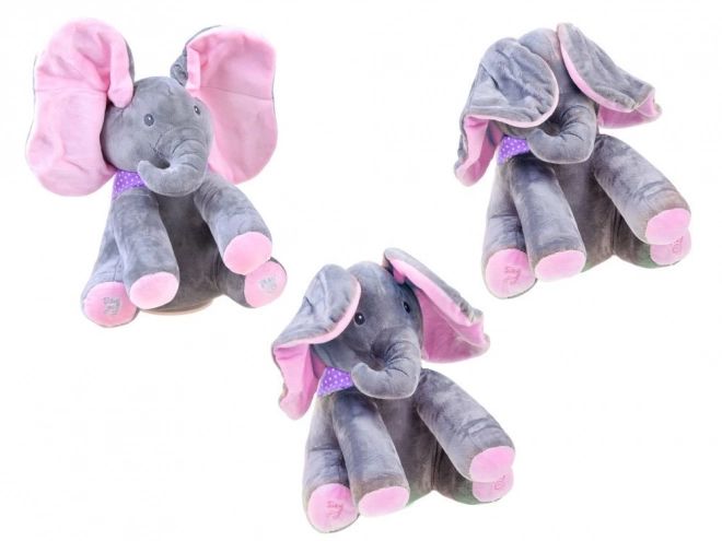 Simpatico Elefante Interattivo di Peluche – rosa