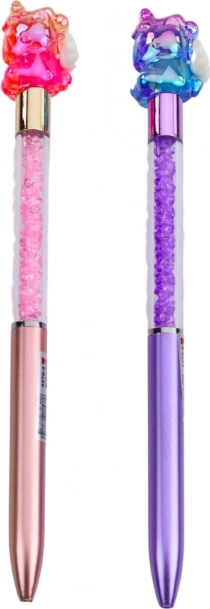 Penna gel colorata con unicorno