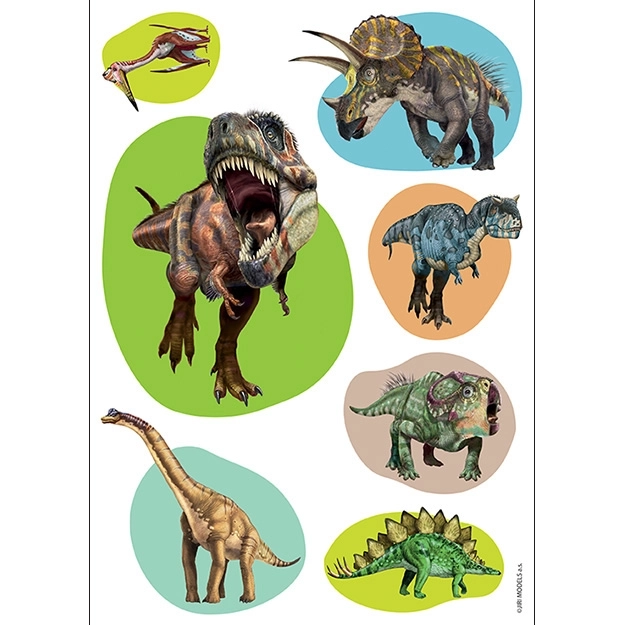 Album da colorare con immagini trasferibili Dinosauri