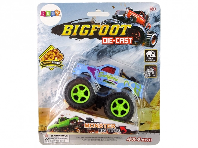 Macchina giocattolo Monster Truck con gomme in gomma e rampa