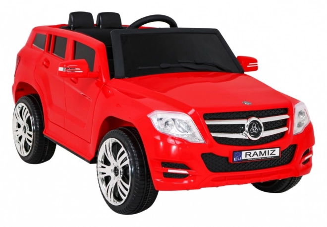 Auto per bambini City Rider Rosso con telecomando e LED