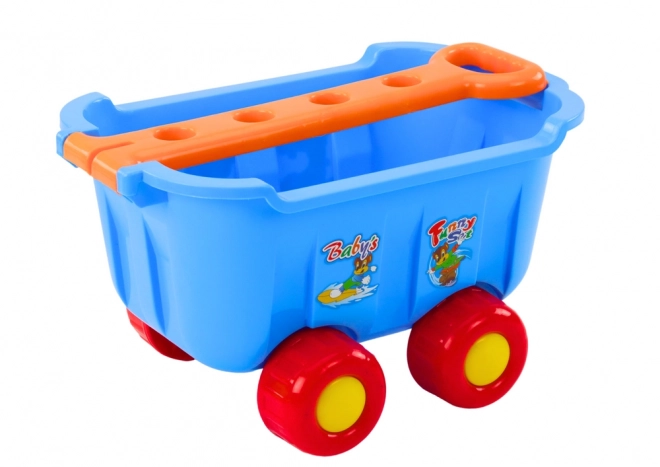 Set da Spiaggia con Carrello Blu per Bambini