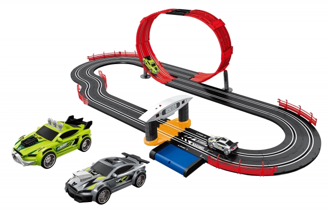 Autodromo con loop 560 cm 2 auto