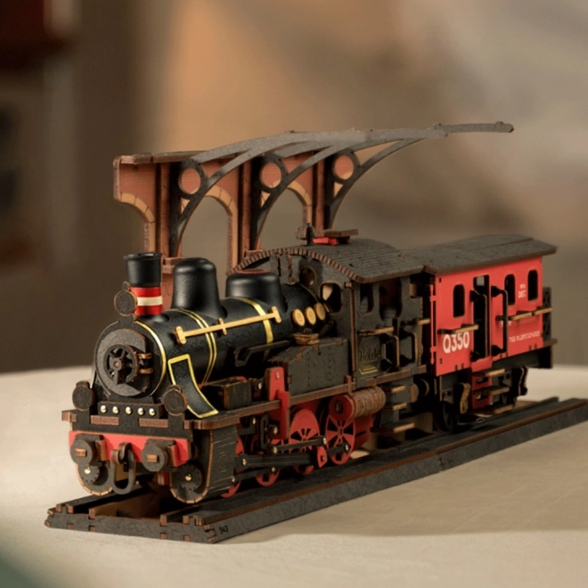 Scomposizione puzzle legno 3D locomotiva a vapore Vintage di RoboTime