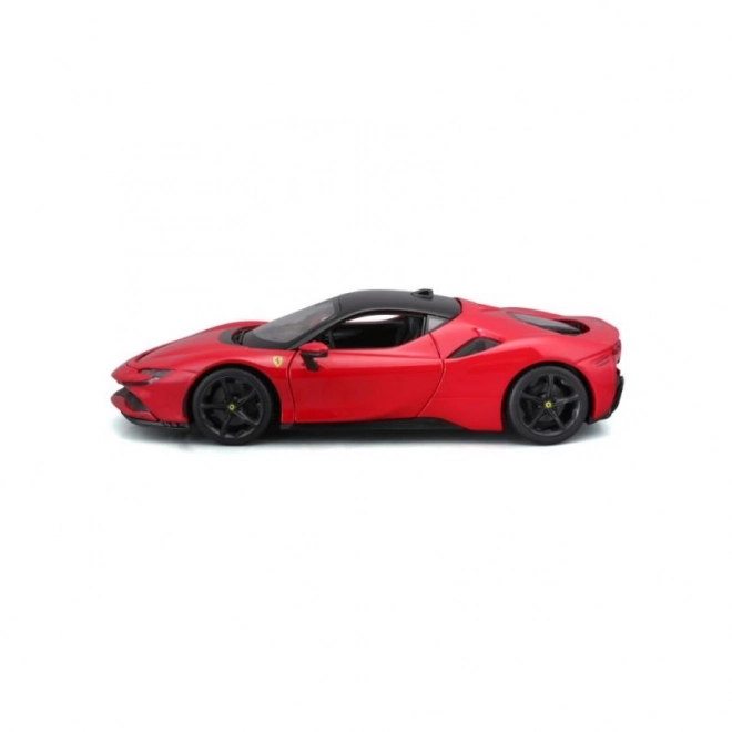 Modellino Ferrari SF90 Stradale Rossa in scala 1:18 di Bburago