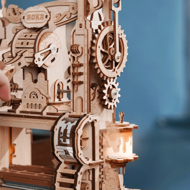Puzzle Meccanico 3D in Legno - Stampa con LED