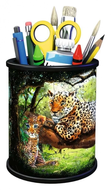 Portamatite 3D Puzzle Leopardi Ravensburger