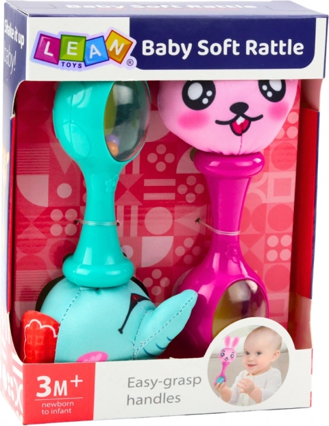 Set di sonagli con pallina morbida Coniglio ed Elefante