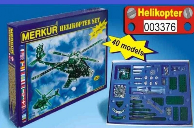 Costruzioni elicottero Merkur - Set di 40 modelli