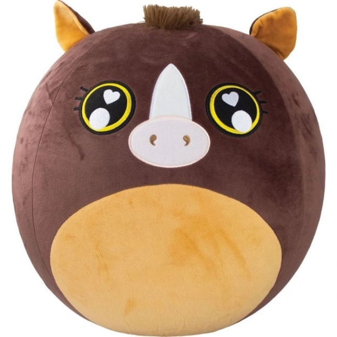 Grande Peluche Gonfiabile XXL Cavallino Marrone