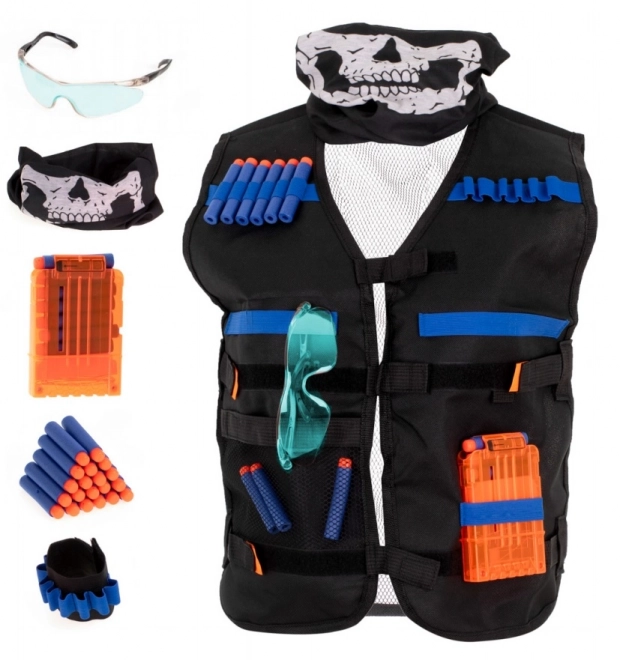 Gilet tattico con accessori per blaster Nerf