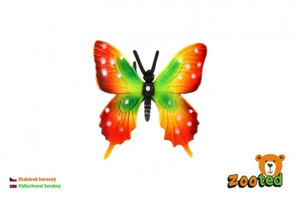 Farfalla Tropica Papilio In Plastica 6cm Confezionata