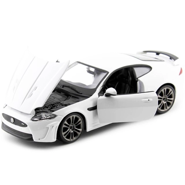 Modello in metallo Jaguar XKR-S bianco 1:24 di Bburago