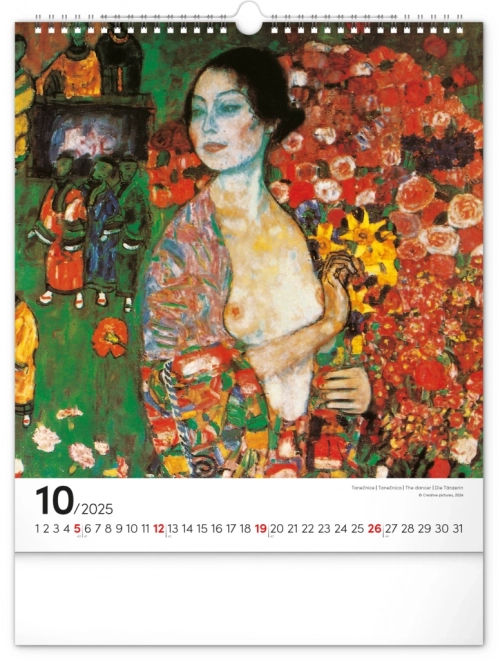 Calendario da parete Gustav Klimt 2025