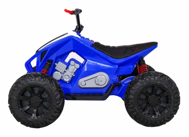 Batteria quad Lucky Seven Blu + Ruote in EVA + Avvio lento + LED + MP3 USB