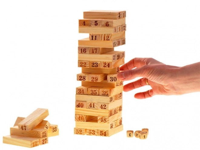 Gioco di abilità in legno Jenga Torre Instabile