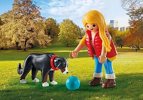 Ragazza con cane da pastore PLAYMOBIL