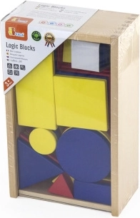 blocchi logici in legno – forme geometriche VIGA TOYS montessori