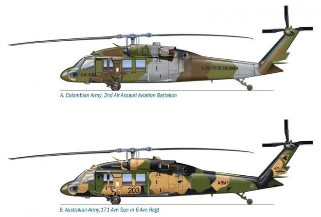 Elicottero Black Hawk UH-60/MH60 Night Raid modello in plastica