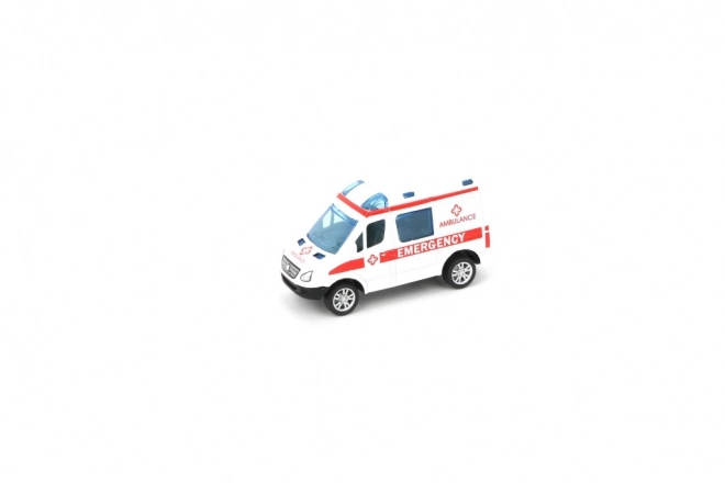 Auto polizia/ambulanza in metallo