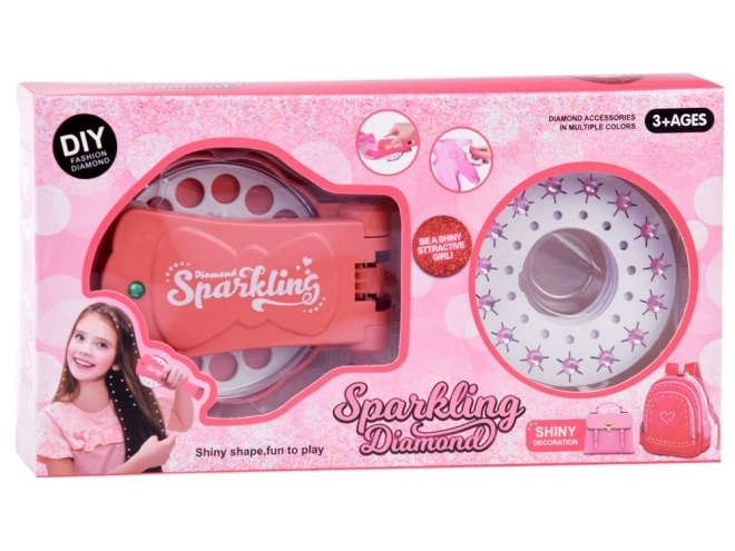 Styler per capelli con cristalli colorati