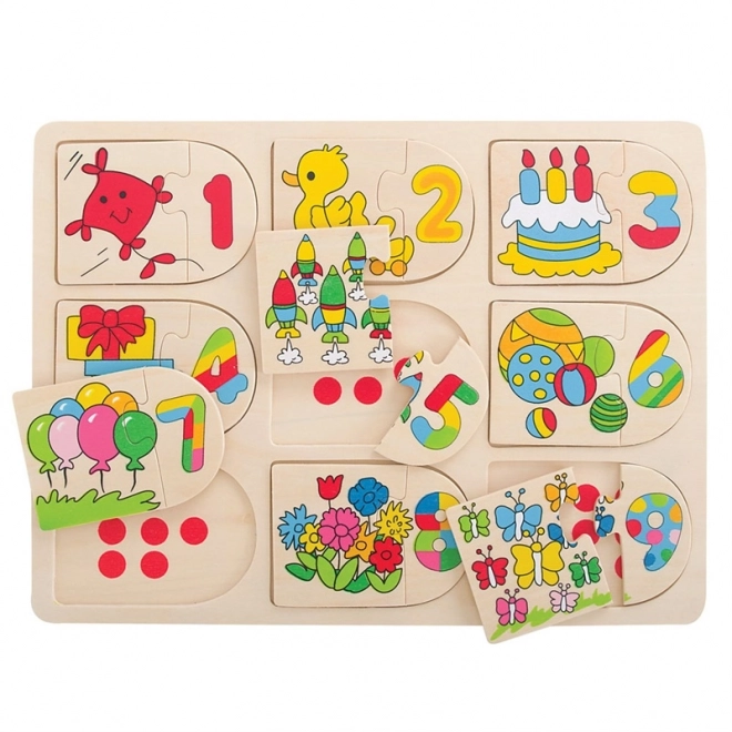 Puzzle contabili con immagini Bigjigs Toys