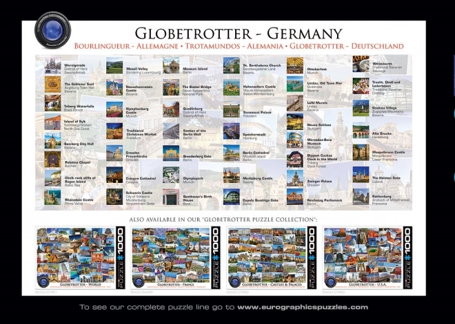 Puzzle Mondo Viaggiatore - Germania 1000 pezzi