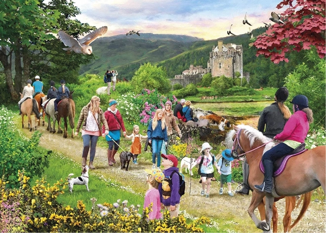 Puzzle Viaggio nelle Highlands scozzesi 1000 pezzi