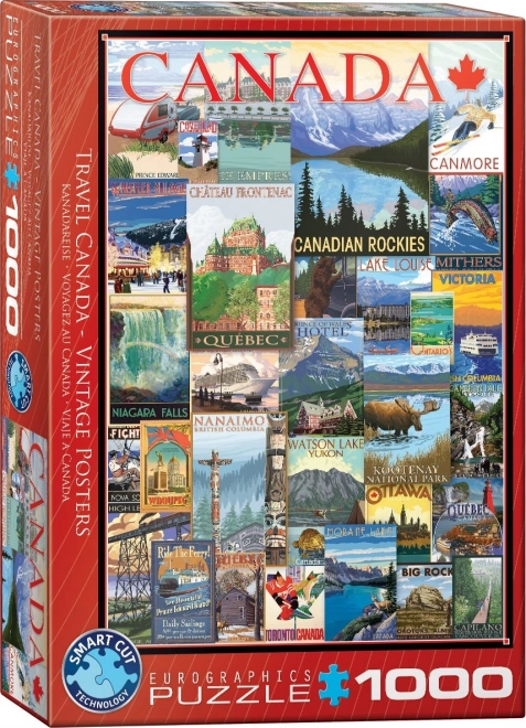 Puzzle Posters da Viaggio in Canada 1000 Pezzi