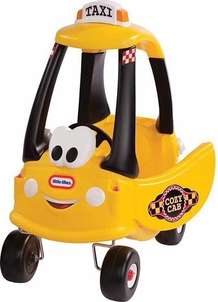 Design taxi iconico e divertente