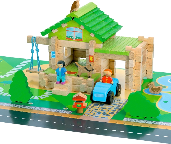 Gioco creativo con casetta e macchinina