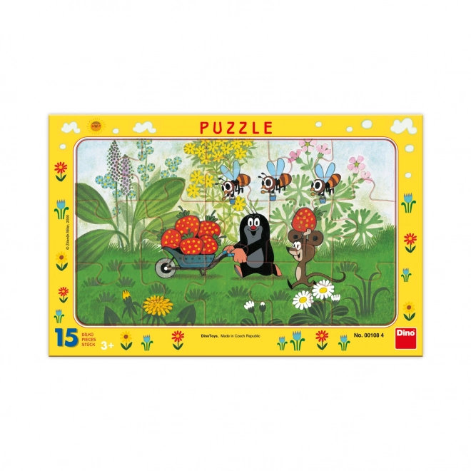 Puzzle in cartone Il Viaggio di Krtek 15 pezzi