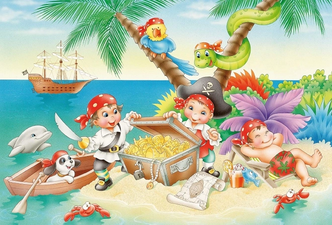 Puzzle Pirati 3x48 pezzi