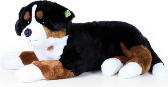 Grande cane da montagna bernese di peluche sdraiato 89 cm eco-friendly