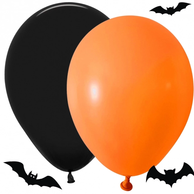 Set di palloncini di Halloween nero e arancione 20 pezzi