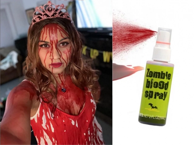 Spray sangue Halloween removibile trucco 60ml