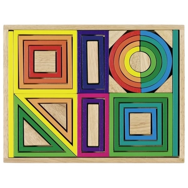 Blocchi arcobaleno spaziali